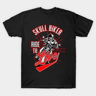 SKULL BIKER T-Shirt